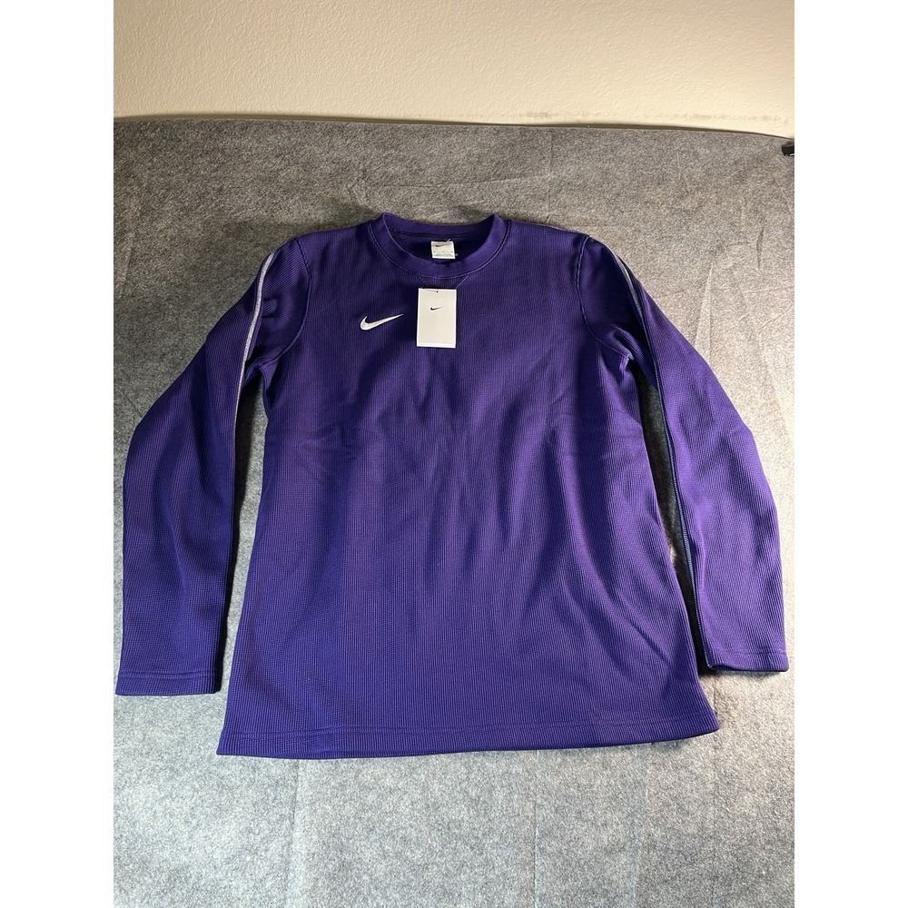 NIKE Football Coaches Waffle Knit Sweater Purple Men's Sz M NEW* FJ9547-513‎ $75